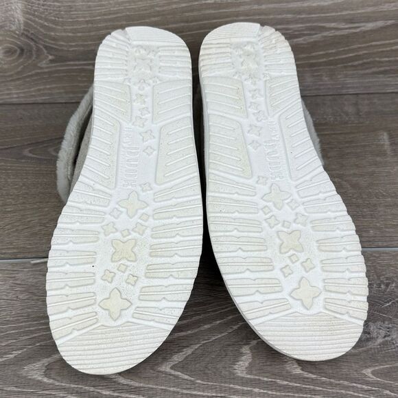 Hey Dude Britt Cream Mid Lace Up Women’s Sz 8 Faux Fur Lined Ankle Boots - Picture 7 of 10